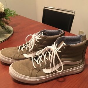 Tan/Light Brown High-Top Vans